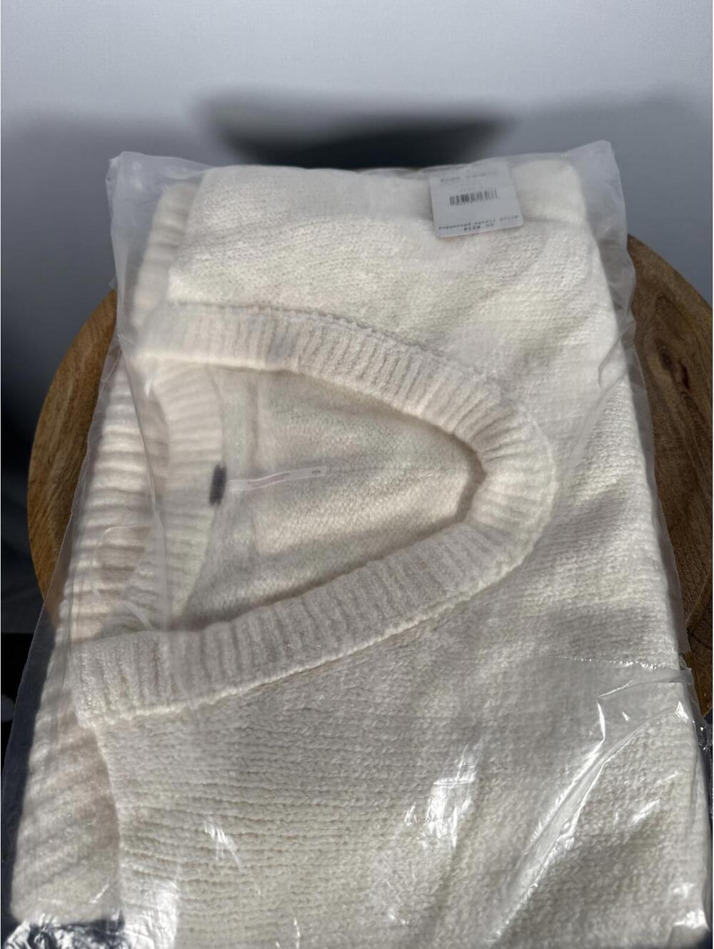 NWT Free People Brookside Tunic Sweater Ivory Knit Pullover Size Small - Picture 5 of 9